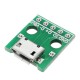 10pcs Micro USB To Dip Female Socket B Type Microphone 5P Patch To Dip With Soldering Adapter Board