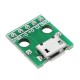 10pcs Micro USB To Dip Female Socket B Type Microphone 5P Patch To Dip With Soldering Adapter Board