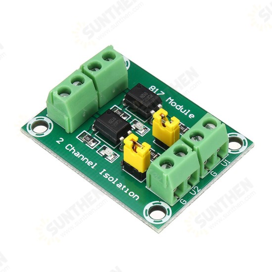 2 Channel 817 Optocoupler 2-way Voltage Isolation Board Voltage Control Adapter Module