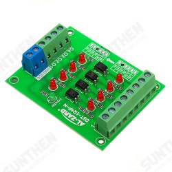 24V To 12V 4 Channel Optocoupler Isolation Board Isolated Module PLC Signal Level Voltage Converter Board 4Bit 24V To 12V 4 Channel Optocoupler Isolation Board Isolated Module PLC Signal Level Voltage Converter Board 4Bit