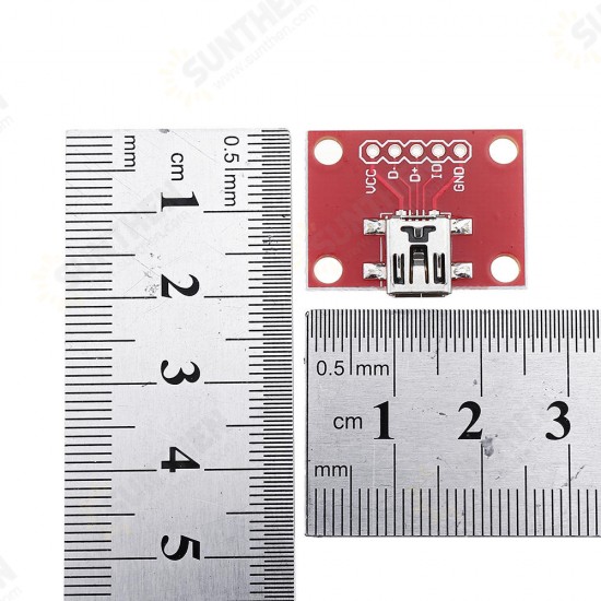 3pcs Mini USB Converter Module Convertsion Board For USB Mini-B Power Extension