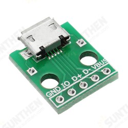 5pcs Micro USB To Dip Female Socket B Type Microphone 5P Patch To Dip 2.54mm Pin With Soldering Adapter Board 5pcs Micro USB To Dip Female Socket B Type Microphone 5P Patch To Dip 2.54mm Pin With Soldering Adapter Board