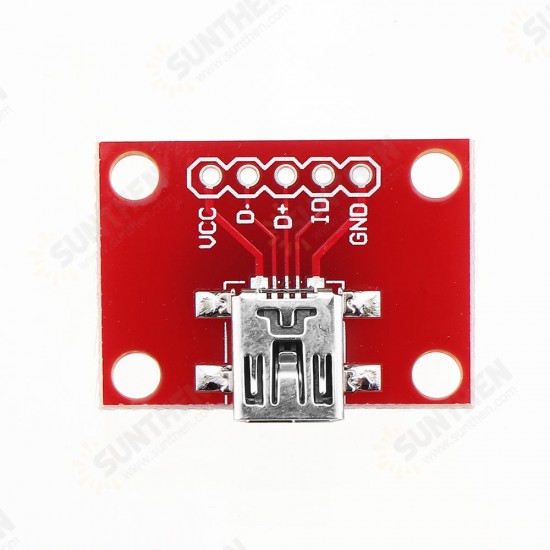 5pcs Mini USB Converter Module Convertsion Board For USB Mini-B Power Extension