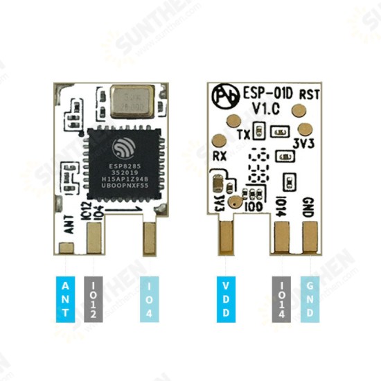 ESP-01D ESP8285 WiFi Module Serial Port to WiFi Wireless Transparent Transmission Small Size Board