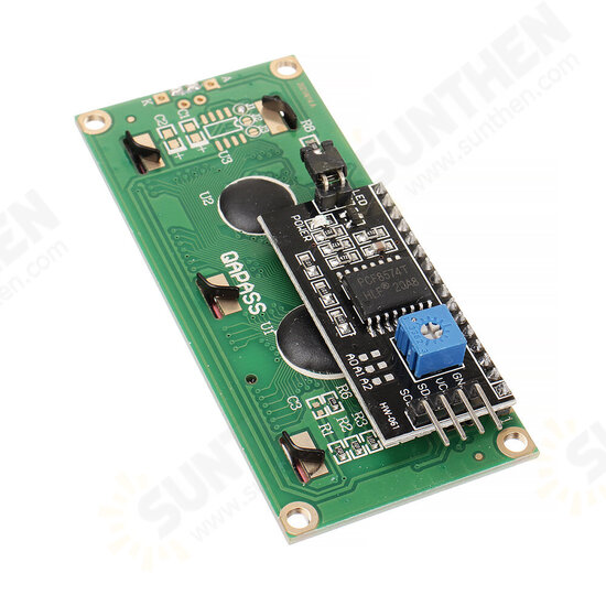 HW-060B 1602 LCD 5V Yellow-green Screen IIC I2C Interface Module 1602 LCD Display Adapter Board