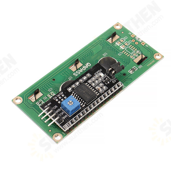 HW-060B 1602 LCD 5V Yellow-green Screen IIC I2C Interface Module 1602 LCD Display Adapter Board