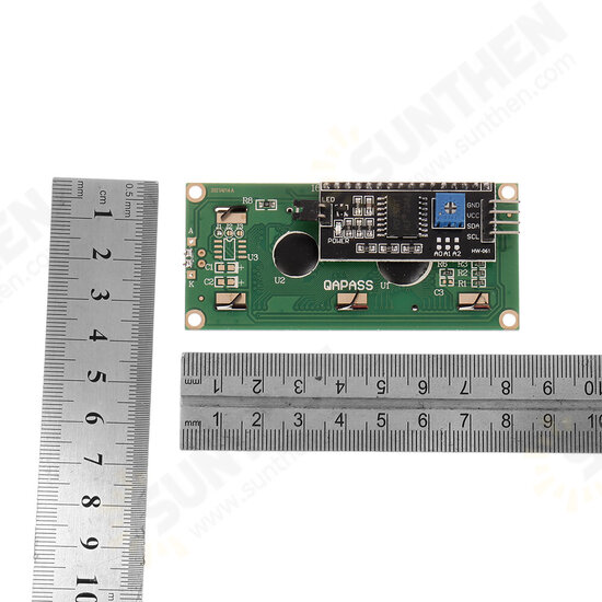 HW-060B 1602 LCD 5V Yellow-green Screen IIC I2C Interface Module 1602 LCD Display Adapter Board