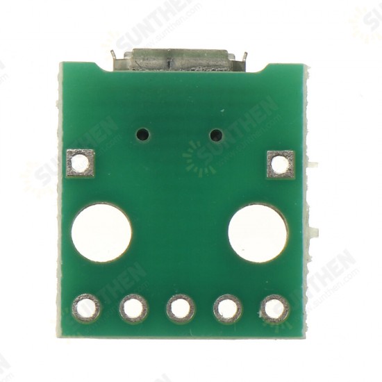 Micro USB To DIP 2.54mm Adapter Female Connector Module Board Female 5-Pin Pinboard B Type PCB Switch Board