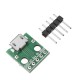 Micro USB To DIP 2.54mm Adapter Female Connector Module Board Female 5-Pin Pinboard B Type PCB Switch Board