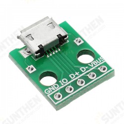 Micro USB To Dip Female Socket B Type Microphone 5P Patch To Dip With Soldering Adapter Board Micro USB To Dip Female Socket B Type Microphone 5P Patch To Dip With Soldering Adapter Board