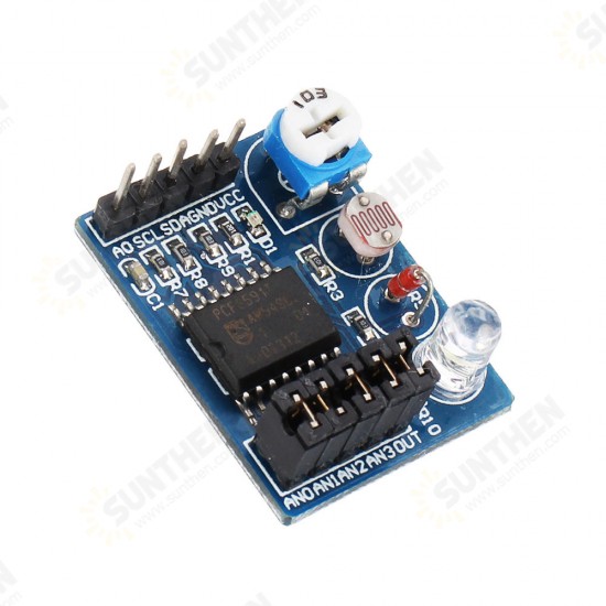 PCF8591 AD/DA Analog-Digital-Analog Converter Module Measure Light and Temperature Produce Various Waveforms