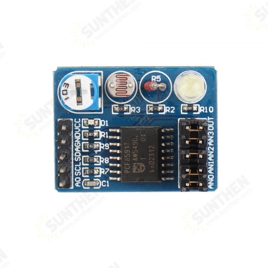 PCF8591 AD/DA Analog-Digital-Analog Converter Module Measure Light and Temperature Produce Various Waveforms