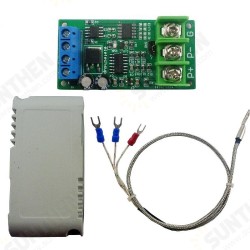 PTA9B01 DC 8-25V PT100 Platinum Thermal Resistance to Temperature Converter RS485 Modbus RTU RTD Sensor Module Kit PTA9B01 DC 8-25V PT100 Platinum Thermal Resistance to Temperature Converter RS485 Modbus RTU RTD Sensor Module Kit