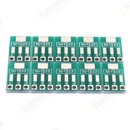 SOT89/SOT223 to SIP Patch Transfer Adapter Board SIP Pitch 2.54mm PCB Tin Plate