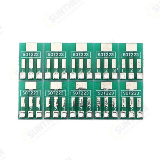 SOT89/SOT223 to SIP Patch Transfer Adapter Board SIP Pitch 2.54mm PCB Tin Plate