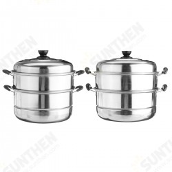 3 Tier Stainless Steel Pot Steamer Steam Cooking Cooker Cookware Hot Pot Kitchen Cooking Tools 3 Tier Stainless Steel Pot Steamer Steam Cooking Cooker Cookware Hot Pot Kitchen Cooking Tools