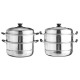 3 Tier Stainless Steel Pot Steamer Steam Cooking Cooker Cookware Hot Pot Kitchen Cooking Tools