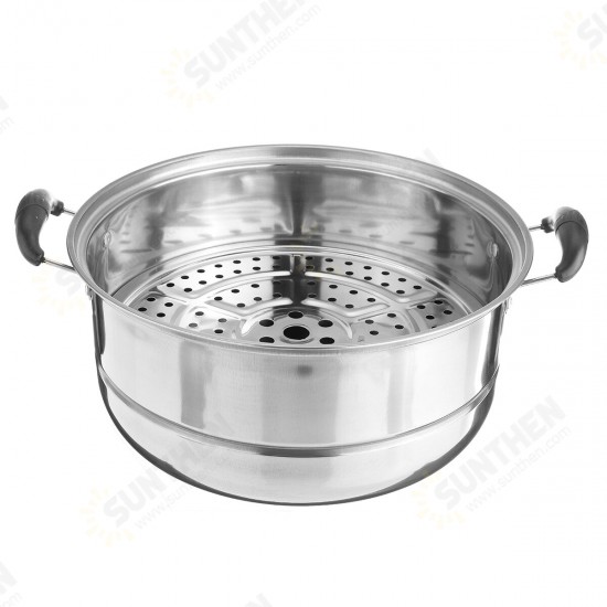 3 Tier Stainless Steel Pot Steamer Steam Cooking Cooker Cookware Hot Pot Kitchen Cooking Tools