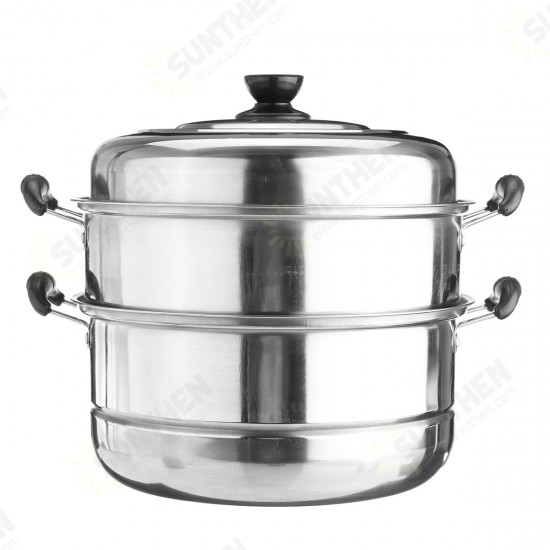 3 Tier Stainless Steel Pot Steamer Steam Cooking Cooker Cookware Hot Pot Kitchen Cooking Tools