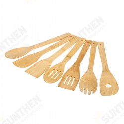 8PCS Bamboo Nonstick Cooking Utensils Wooden Spoons and Spatula Utensil Set 8PCS Bamboo Nonstick Cooking Utensils Wooden Spoons and Spatula Utensil Set