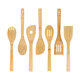 8PCS Bamboo Nonstick Cooking Utensils Wooden Spoons and Spatula Utensil Set