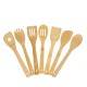 8PCS Bamboo Nonstick Cooking Utensils Wooden Spoons and Spatula Utensil Set