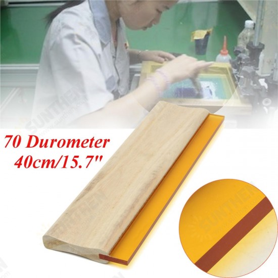 15.7inch 40cm Silk Screen Printing Squeegee Durometer Urethane Ink Scraper Blade