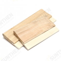 2 Sizes A4/A3 Wooden Handle Rubber Blade for Screen Printing Squeegee 2 Sizes A4/A3 Wooden Handle Rubber Blade for Screen Printing Squeegee
