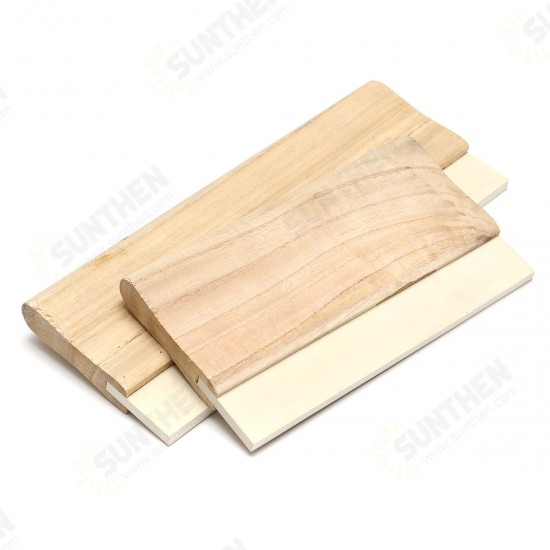 2 Sizes A4/A3 Wooden Handle Rubber Blade for Screen Printing Squeegee