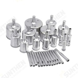 28PCS Electroplated Glass Drill Bit Diamond Glass Hole Opener Set 28PCS Electroplated Glass Drill Bit Diamond Glass Hole Opener Set