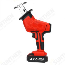 42V 1400W Electric Cordless Reciprocating Saw Outdoor Woodworking W/ 2 Battery 42V 1400W Electric Cordless Reciprocating Saw Outdoor Woodworking W/ 2 Battery
