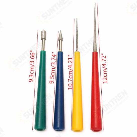 4Pcs Beading Hole DIY Reamer Tool for Diamond Bead Pearl