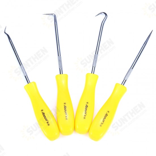 4Pcs Scraper Hook Tool Set Oil Seal Puller Rubber O-Ring Hook Seal Screwdrivers