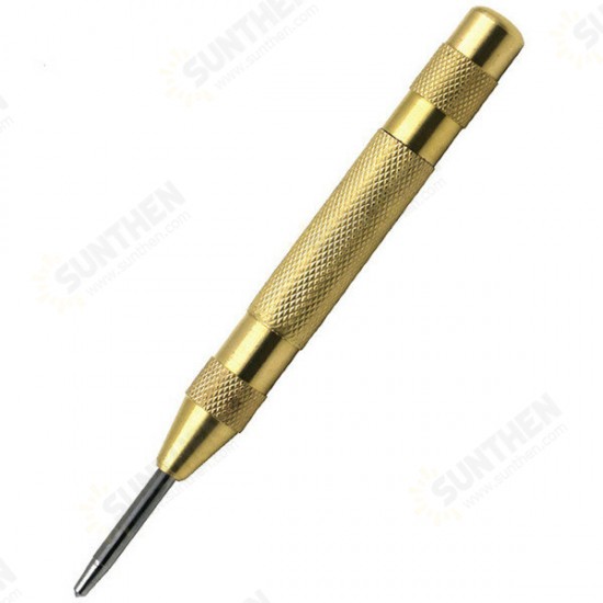 5 Inch Automatic Center Pin Punch Spring Loaded Marking Starting Holes Tool