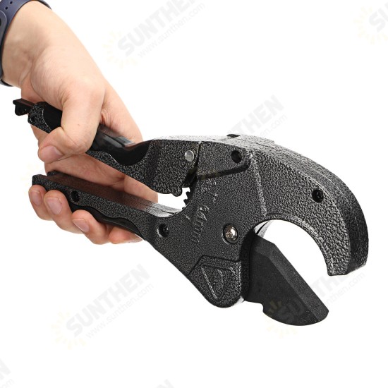 Aluminum Alloy Portable PVC PPR Pipe Cutter Hose Ratchet Action Up To 63mm Tube