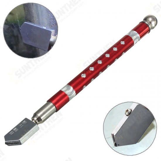 Diamond Tip Self-Lubricating Oil Feed Tipped Anti-slip Handle Glass Cutter Tool