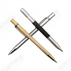 Double End Sharp Tungsten Steel Tip Scriber Clip Pen Ceramics Glass Shell Metal Construction Marking Tools Double End Sharp Tungsten Steel Tip Scriber Clip Pen Ceramics Glass Shell Metal Construction Marking Tools