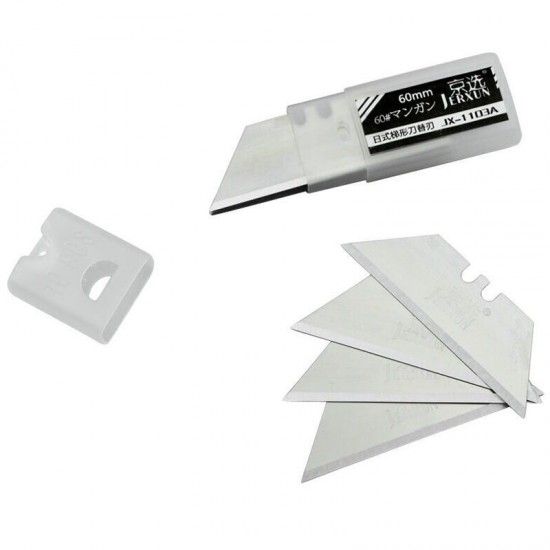 1103 10pcs SK5 60# Steel Utility Cutter Blades for Wallpaper Cutter
