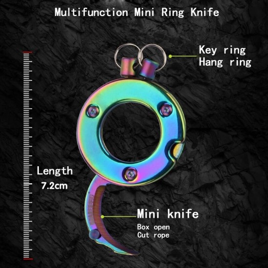 Key Chain Kniife Multitool Mini EDC Tool Camping Tool Men Pendant Gift Cutter Tools