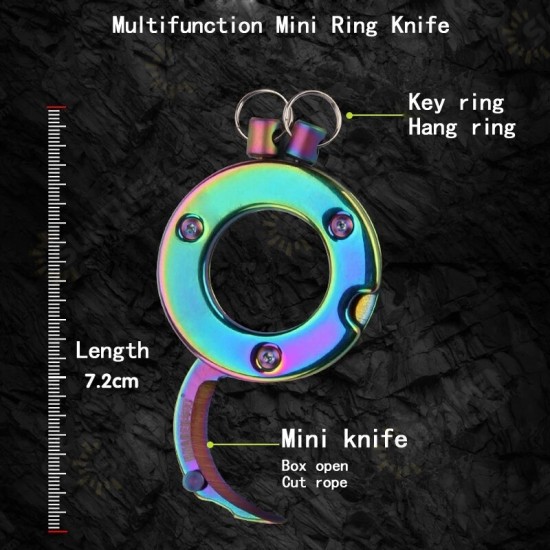 Key Chain Kniife Multitool Mini EDC Tool Camping Tool Men Pendant Gift Cutter Tools