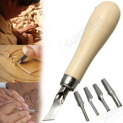 Block Cutting Rubber Stamp Carving Tools With 5 Blade Bits For Print Making Block Cutting Rubber Stamp Carving Tools With 5 Blade Bits For Print Making