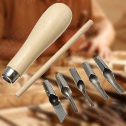Block Cutting Rubber Stamp Carving Tools With 5 Blade Bits For Print Making Block Cutting Rubber Stamp Carving Tools With 5 Blade Bits For Print Making