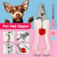 Pet Dog Cat Claw Nail File Scissors Toe Clipper Cutter Trimmer Stainless Steel Cutter Tool