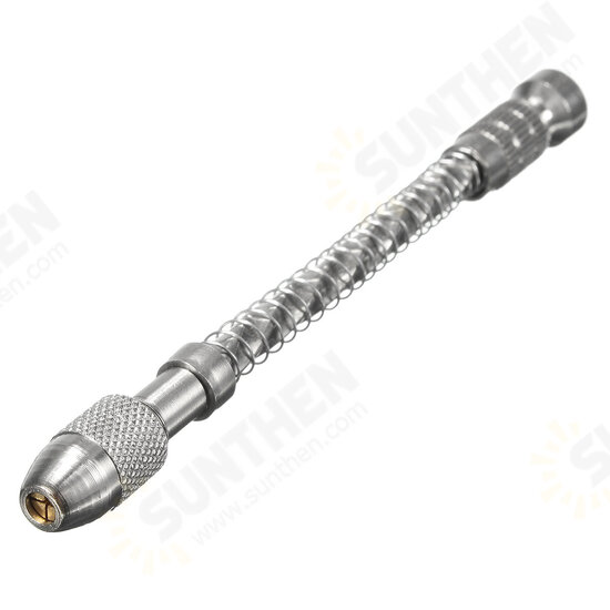 DT03 Aluminum Alloy Mini Spiral Hand Hold Punching Manual Drill Craft DIY Tool