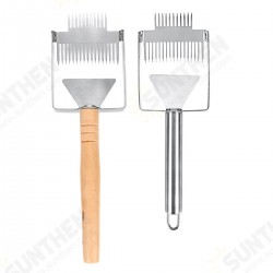 Stainless Steel Bee Hive Uncapping Honey Forks Scraper Handle Beekeeping Tools Stainless Steel Bee Hive Uncapping Honey Forks Scraper Handle Beekeeping Tools