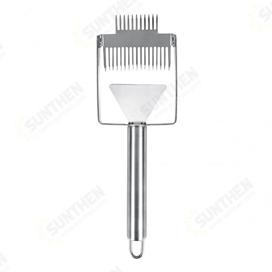 Stainless Steel Bee Hive Uncapping Honey Forks Scraper Handle Beekeeping Tools