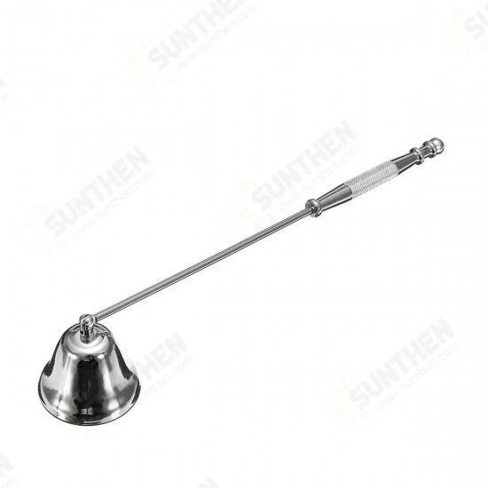 Stainless Steel Candle Snuffer Silver Long Extinguisher for Tea Light Candle Tool