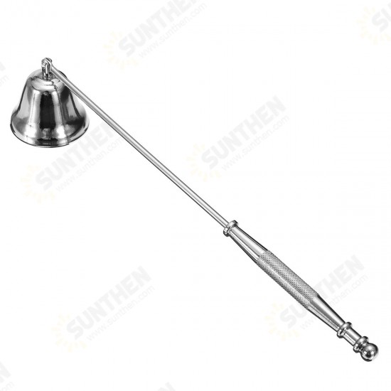 Stainless Steel Candle Snuffer Silver Long Extinguisher for Tea Light Candle Tool