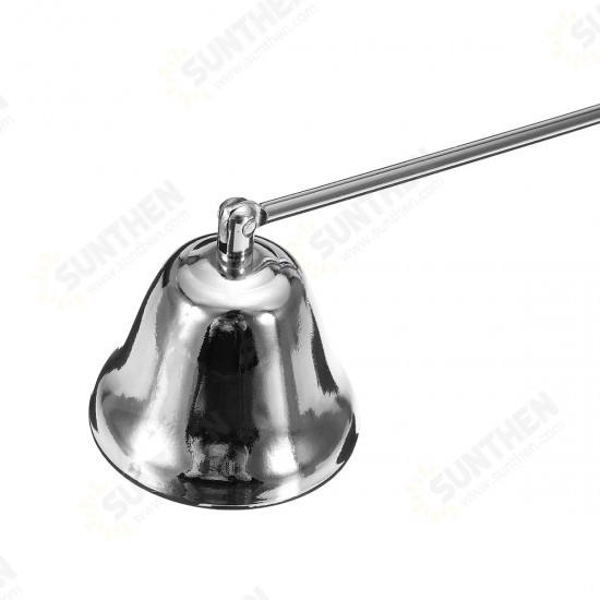 Stainless Steel Candle Snuffer Silver Long Extinguisher for Tea Light Candle Tool