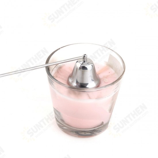 Stainless Steel Candle Snuffer Silver Long Extinguisher for Tea Light Candle Tool